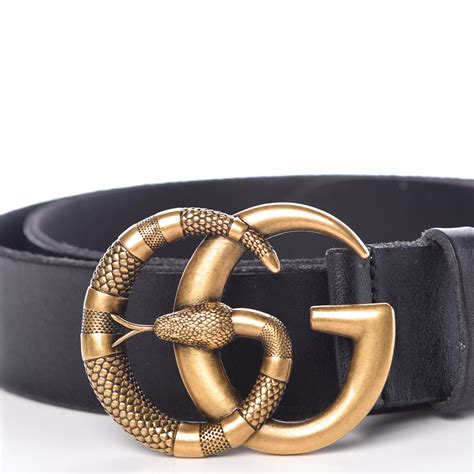 wide leather gucci belt with double g|Gucci Double G belt snake.